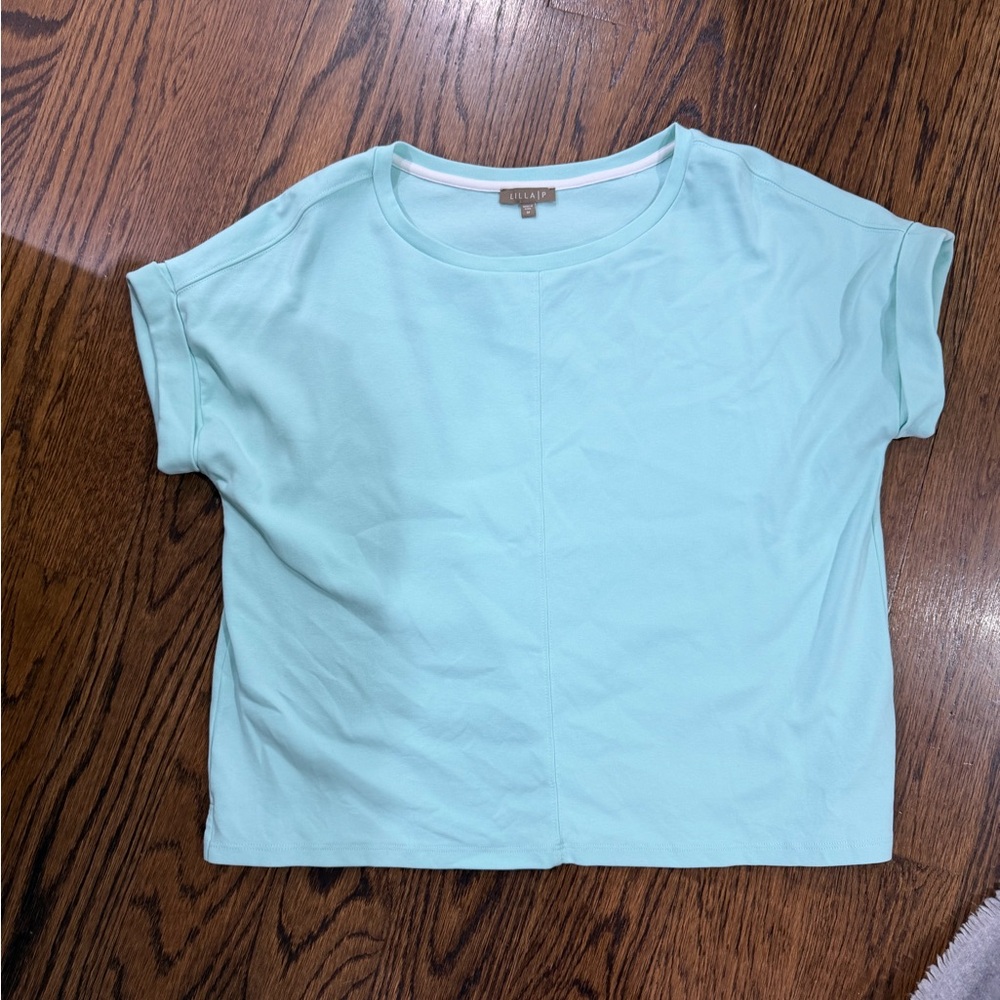 Lilla P Light Blue Short Sleeve Tee